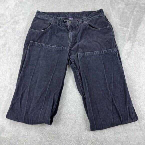 Patagonia Corduroy Navy Blue Straight Leg Pants Men Sz 33 US 58221 Style Number - Picture 2 of 11